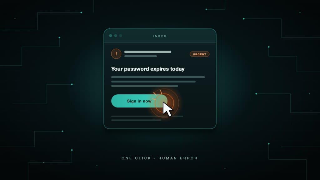 Small business employee reviewing a suspicious phishing email as part of cybersecurity awareness.