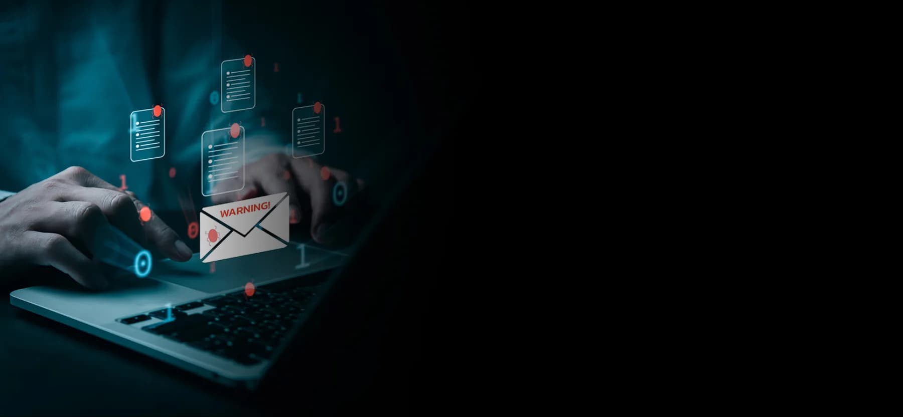 Cybersecurity email warning